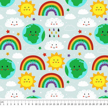 Load image into Gallery viewer, Weather rainbows rompers Harem, summer,bummie
