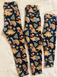 READY MADE dino cookies leggings