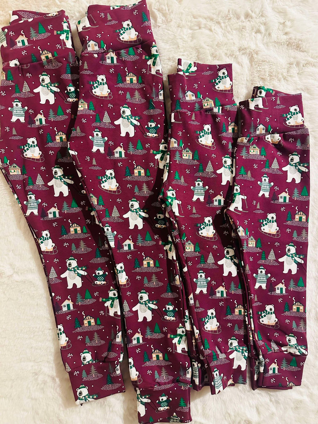 READY MADE polar bears leggings